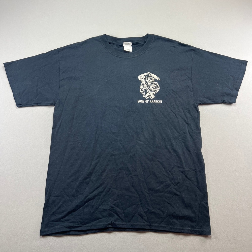 Gildan T Shirt Mens Large Black Sons Of Anarchy Graphic Ultra Cotton Preshrunk